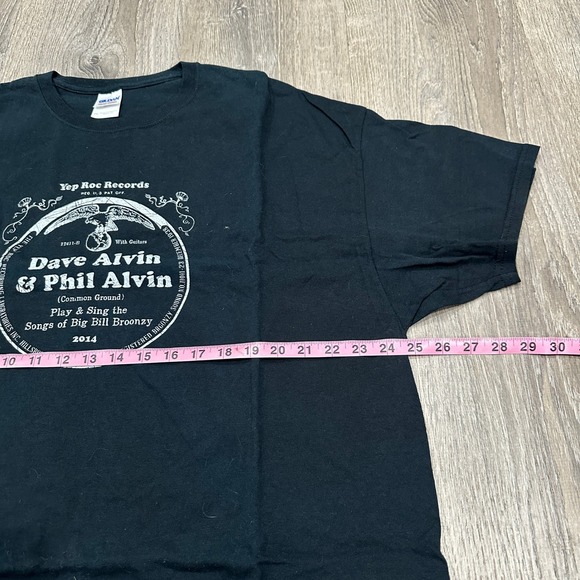 Gildan Heavy Mens 2XL Black Dave Alvin Phil Alvin Yep Roc Records Concert TShirt - Picture 3 of 9